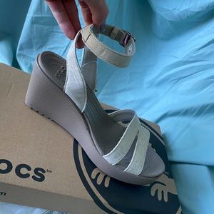 Crocs A-Leigh Wedge NWT